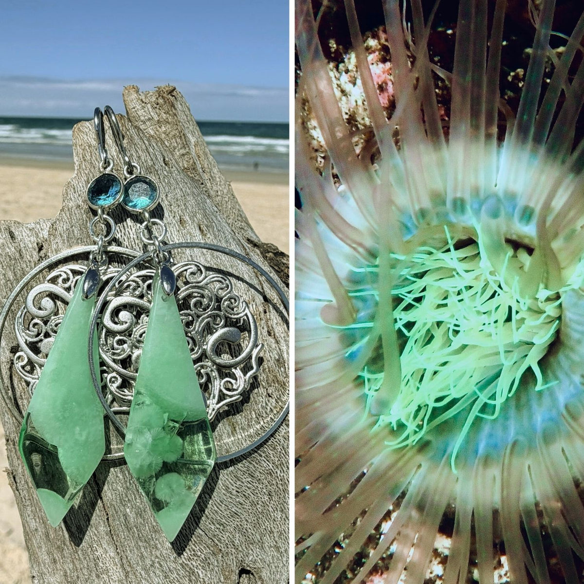 N°111 Statement Earrings - The Living Ocean Colour Collection