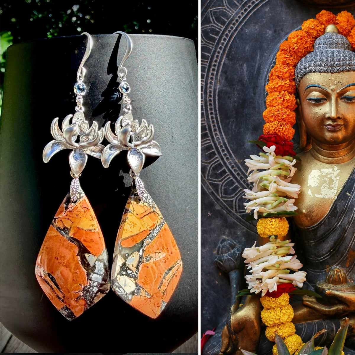 N°114 Statement Earrings - The Sri Lanka Collection