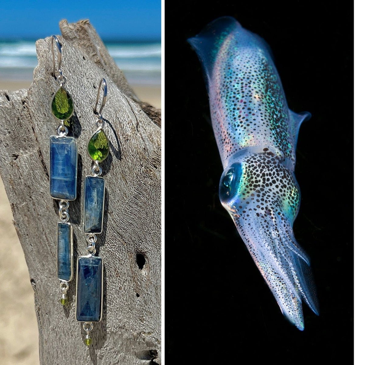 N°038 Statement Earrings - The Living Ocean Colour Collection