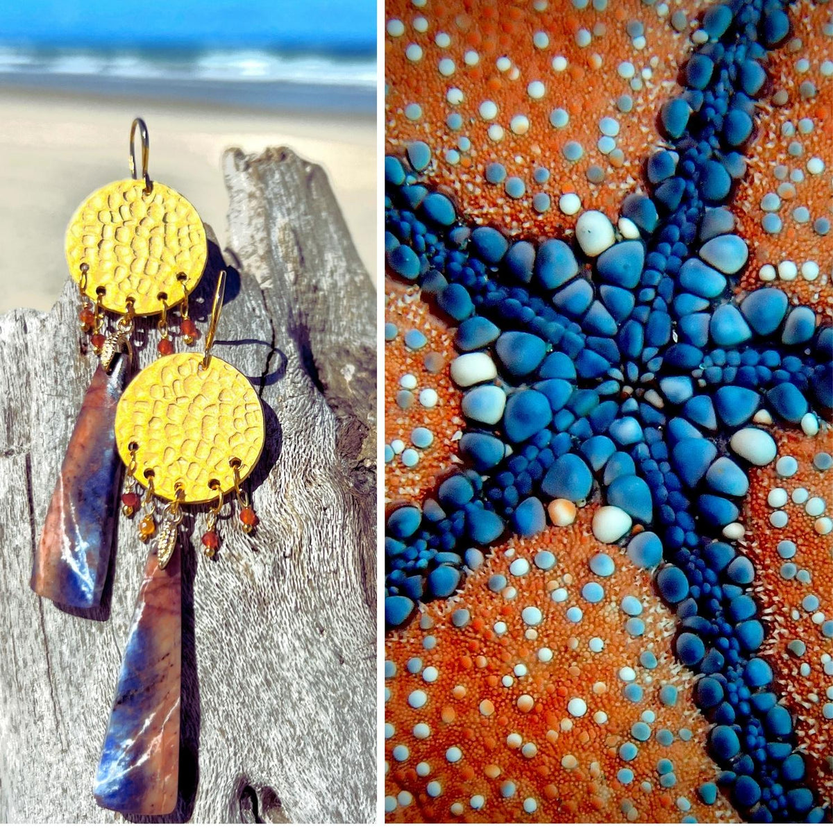 N°040 Statement Earrings - The Living Ocean Colour Collection