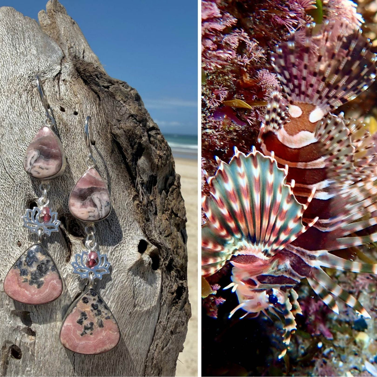 N°041 Statement Earrings - The Living Ocean Colour Collection