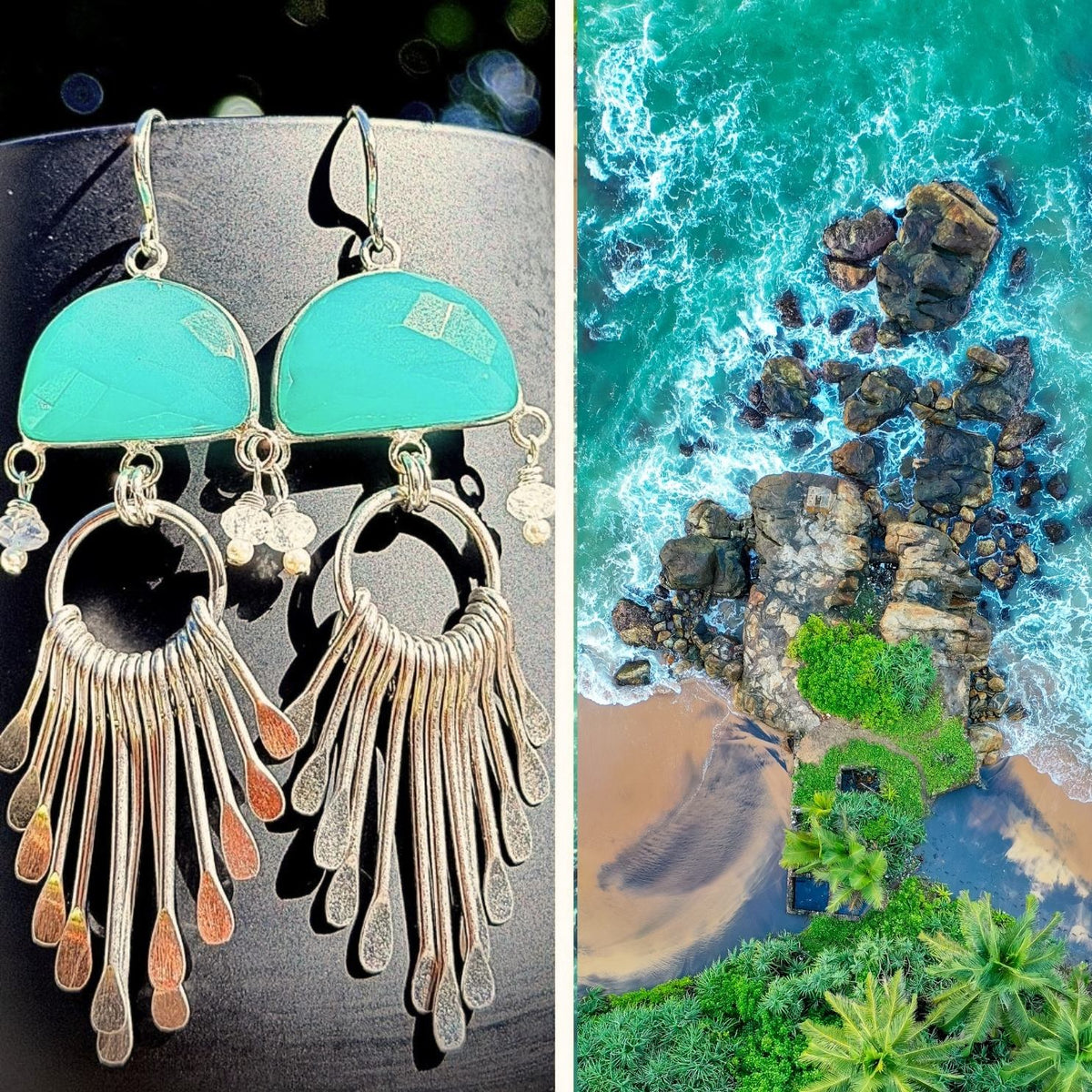 N°046 Statement Earrings - The Sri Lanka Collection