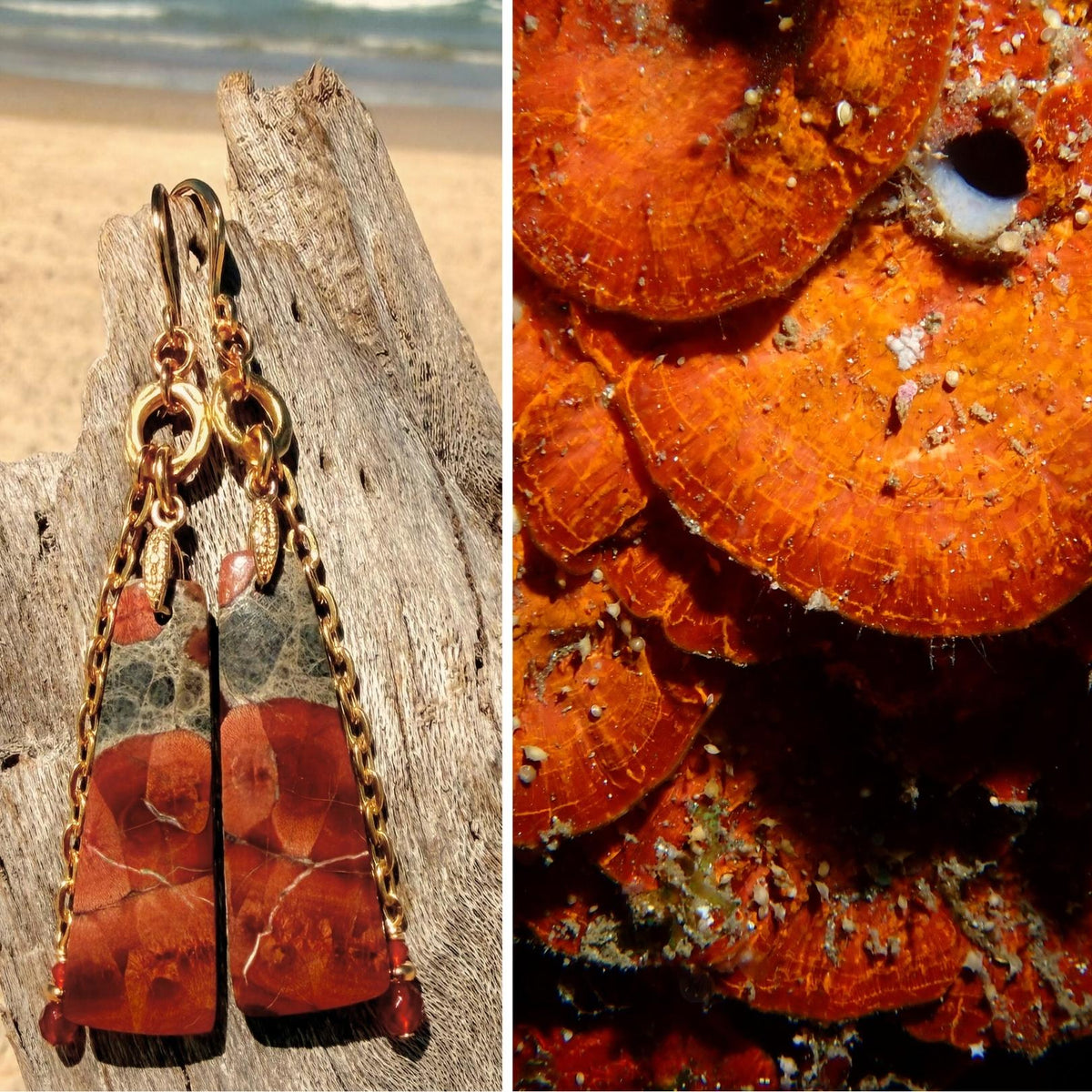 N°053 Statement Earrings - The Living Ocean Colour Collection