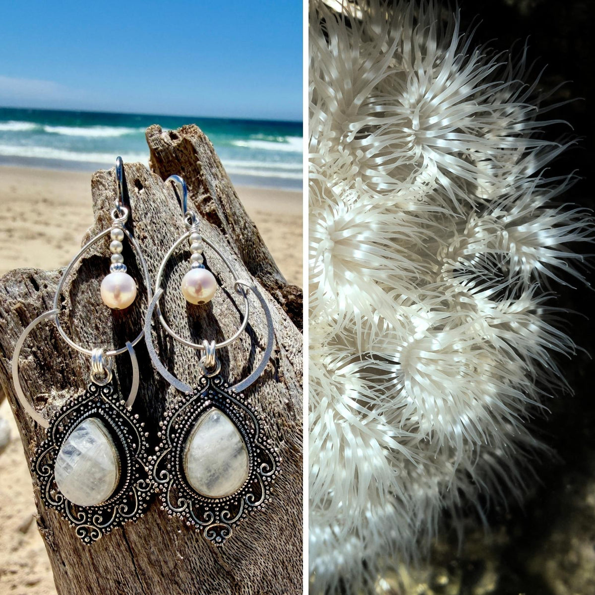 N°072 Statement Earrings - The Living Ocean Colour Collection