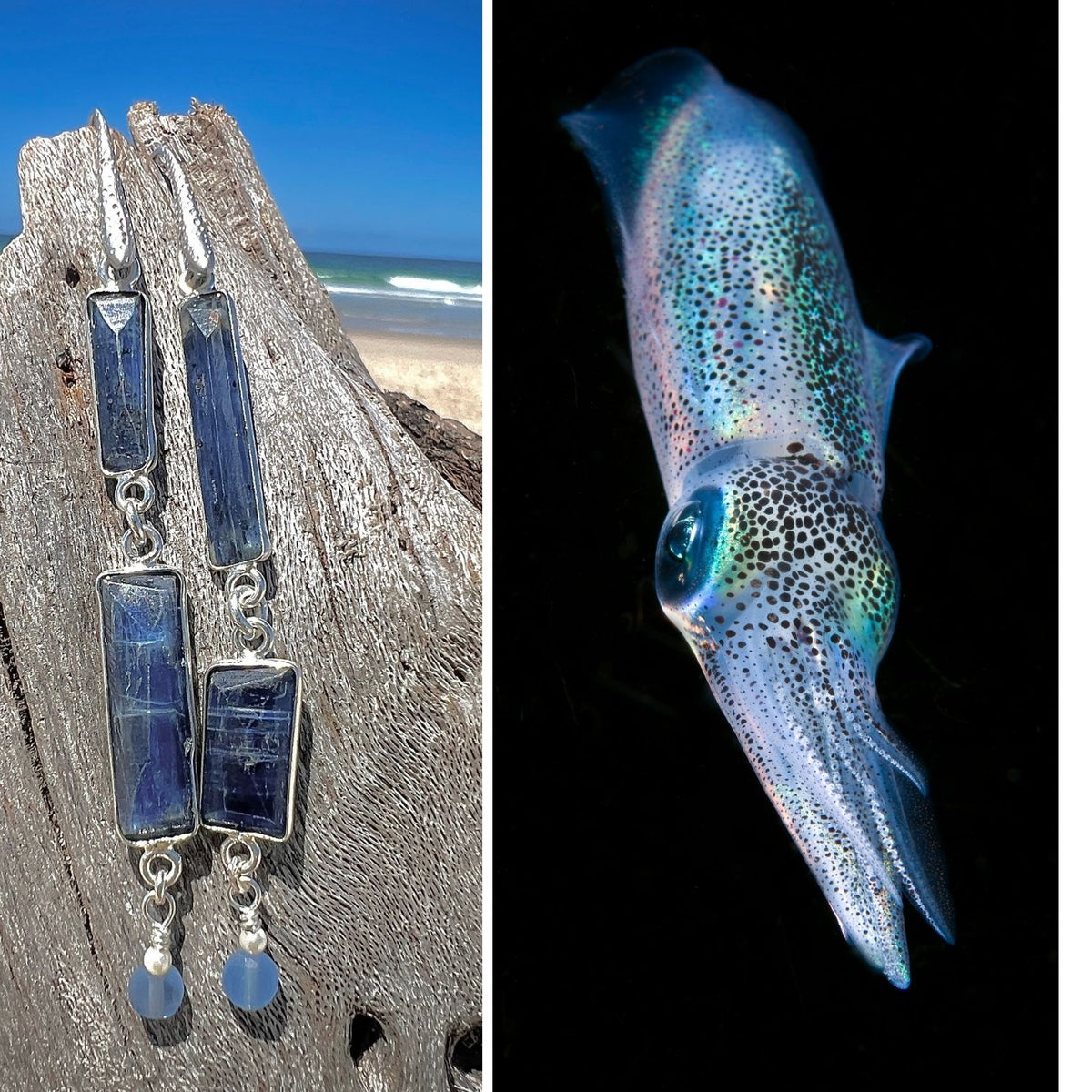 N°085 Statement Earrings - The Living Ocean Colour Collection