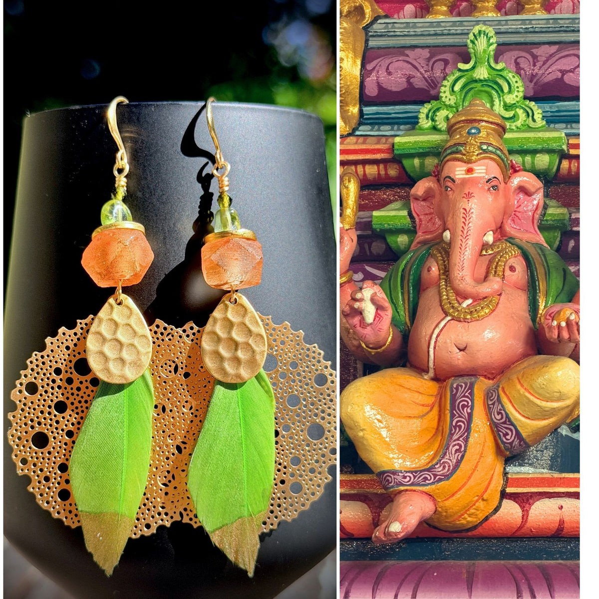 N°008 Statement Earrings - The Sri Lanka Collection