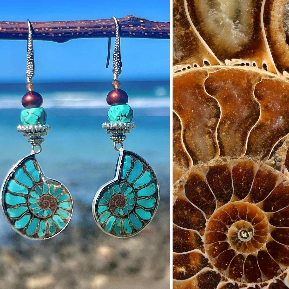 N°097 Statement Earrings - The Living Ocean Colour Collection