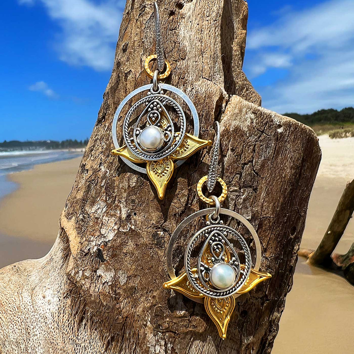 N°820 For the Love of Pearls Statement Earrings