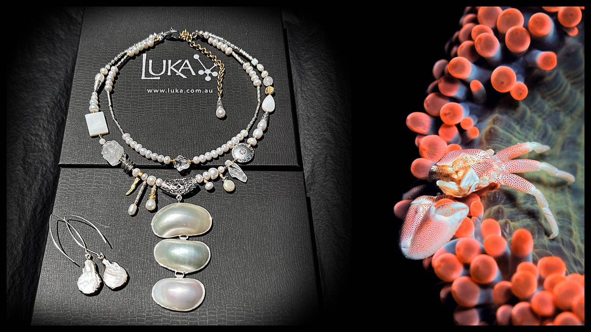 N°812 For the Love of Pearls Statement Necklace & Earring Set No 2