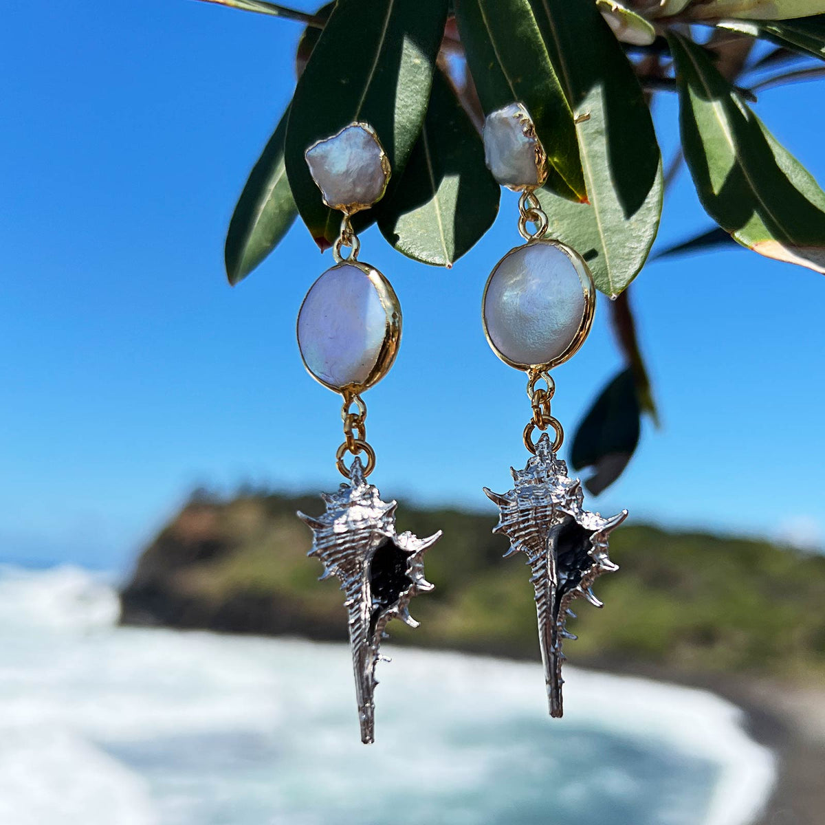 N°847 For the Love of Pearls Statement Earrings