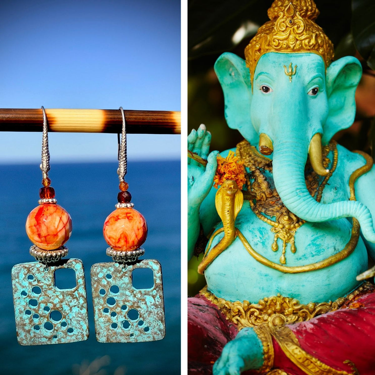 N°106 Statement Earrings - The Sri Lanka Collection