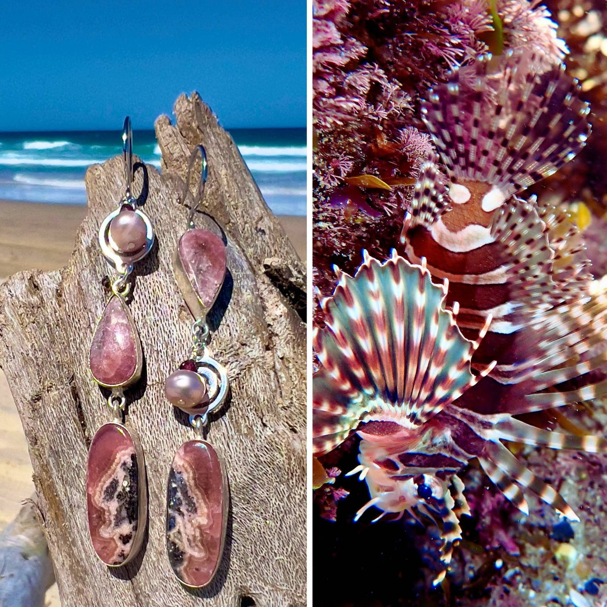 N°109 Statement Earrings - The Living Ocean Colour Collection