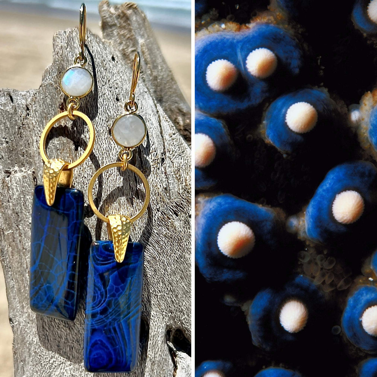 N°112 Statement Earrings - The Living Ocean Colour Collection