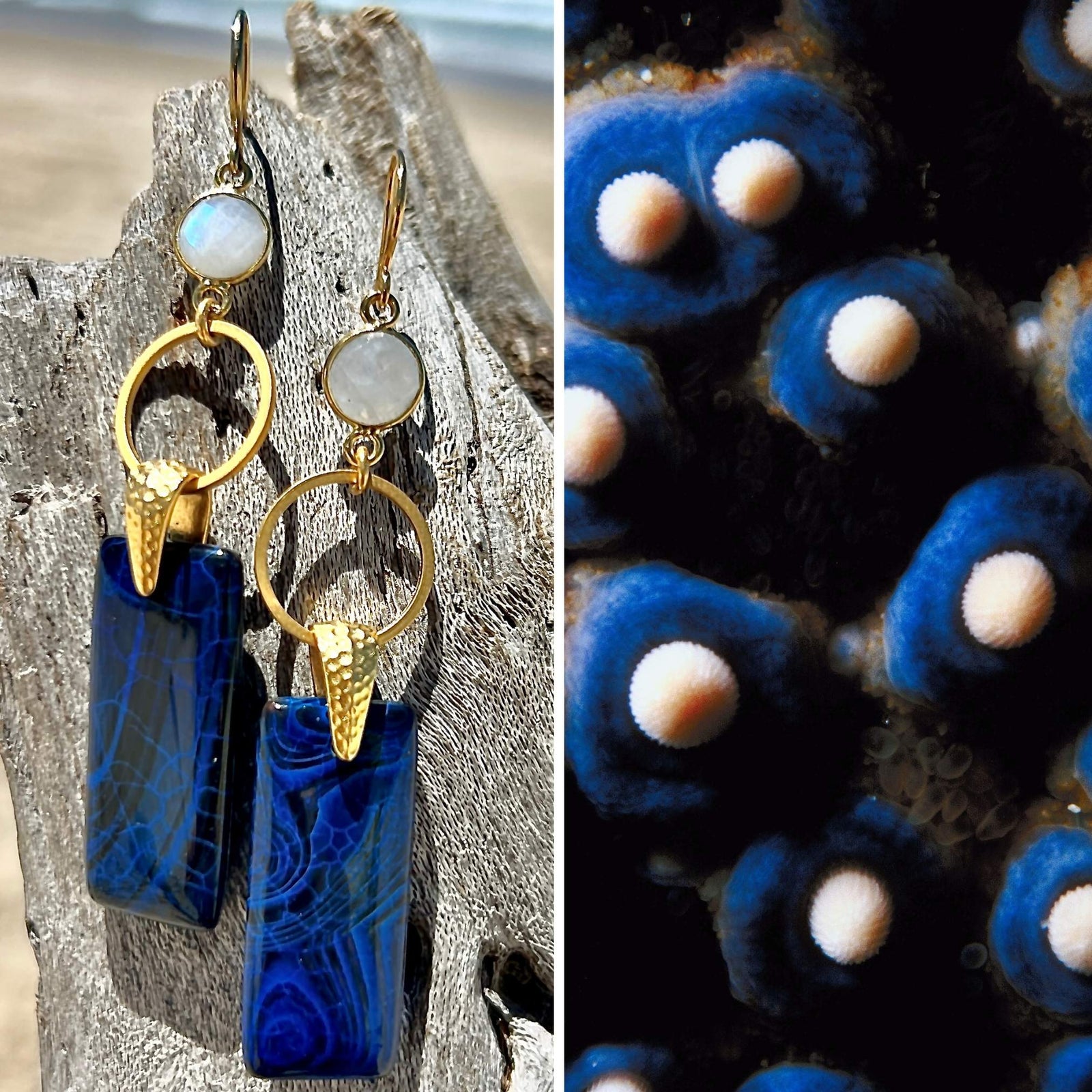N°112 Statement Earrings - The Living Ocean Colour Collection