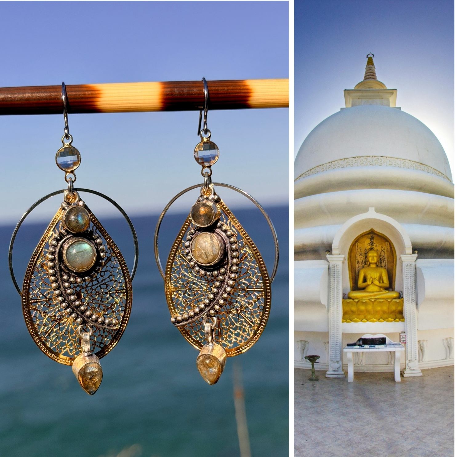 N°116 Statement Earrings - The Sri Lanka Collection