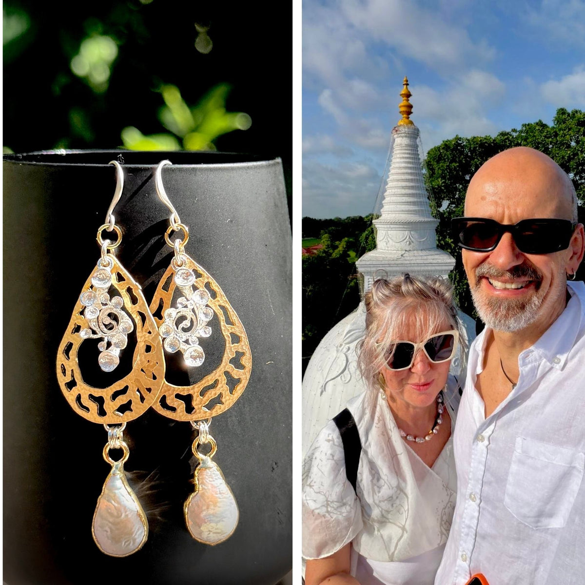 N°125 Statement Earrings - The Sri Lanka Collection