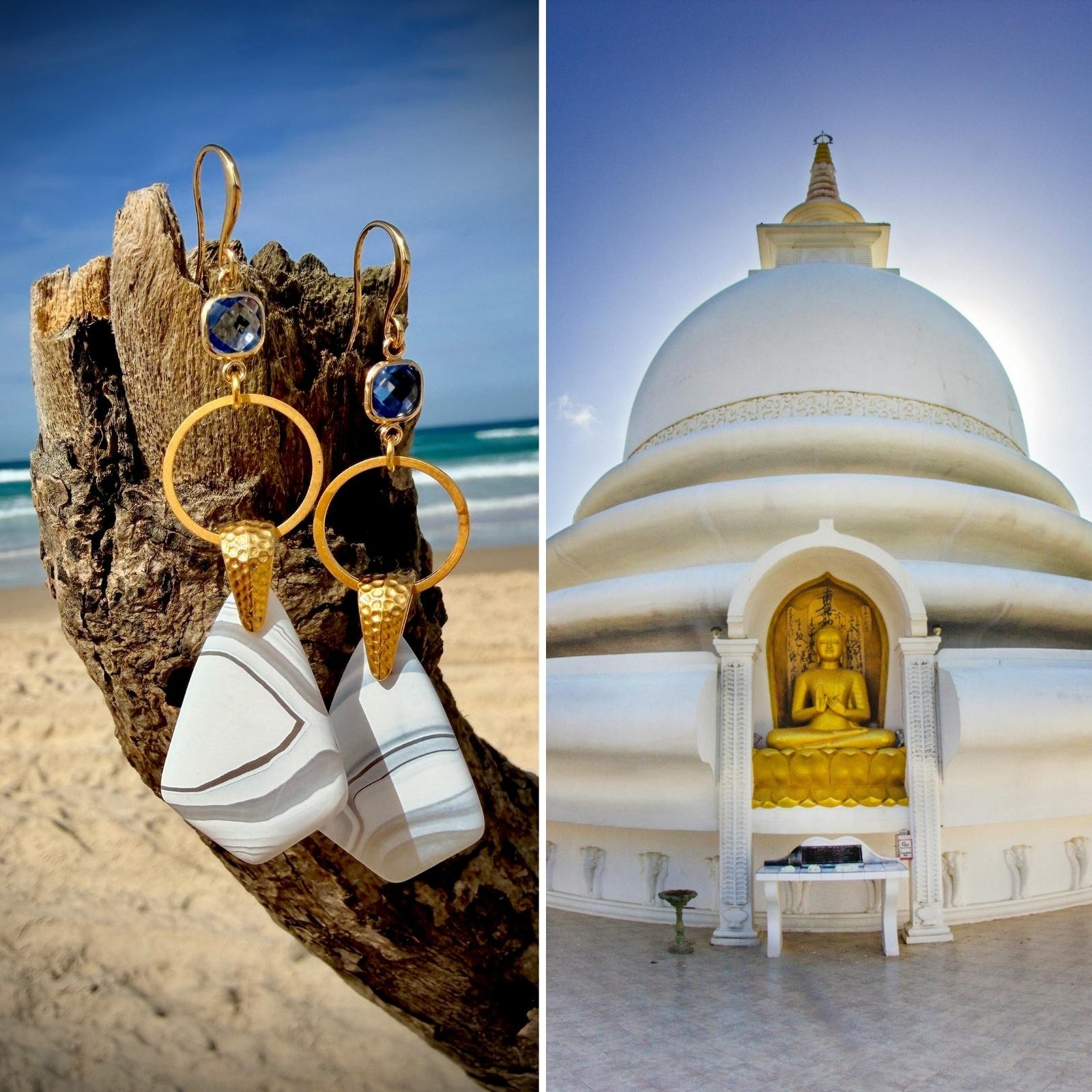 N°128 Statement Earrings - The Sri Lanka Collection