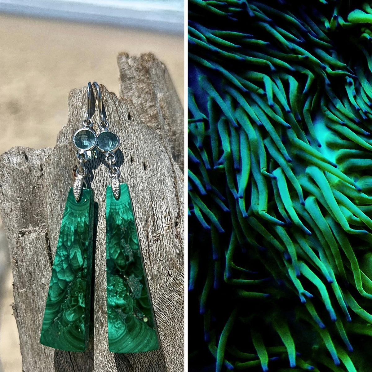 N°018 Statement Earrings - The Living Ocean Colour Collection