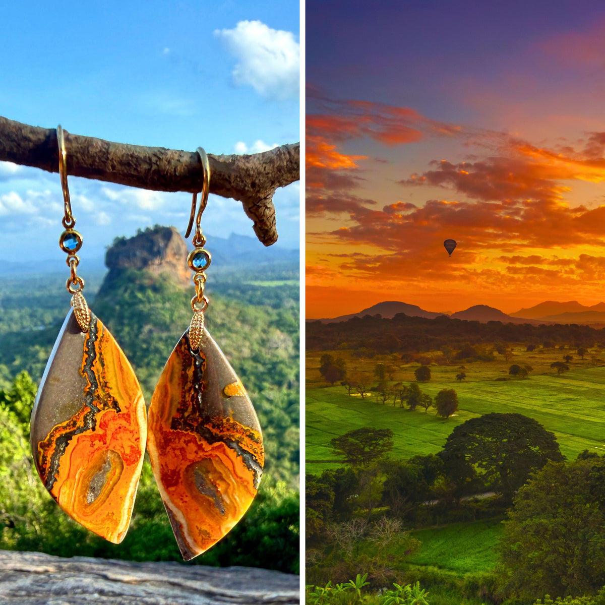 N°001 Statement Earrings - The Sri Lanka Collection