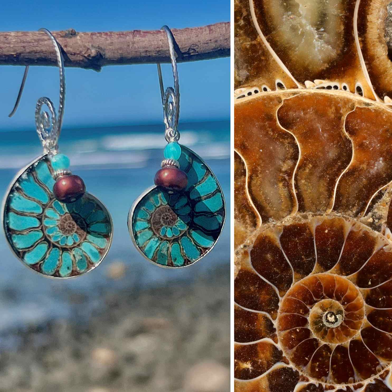 N°024 Statement Earrings - The Living Ocean Colour Collection