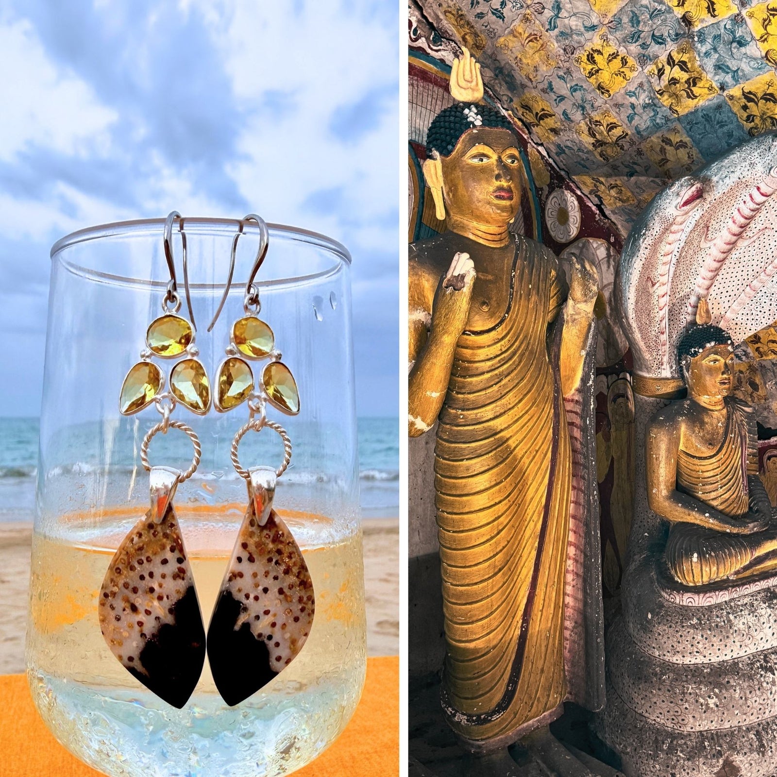 N°025 Statement Earrings - The Sri Lanka Collection