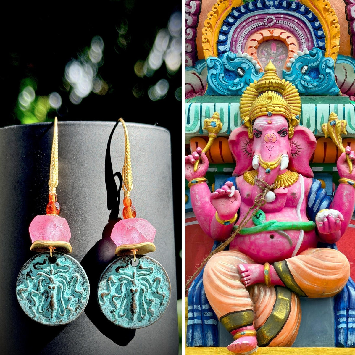N°027 Statement Earrings - The Sri Lanka Collection
