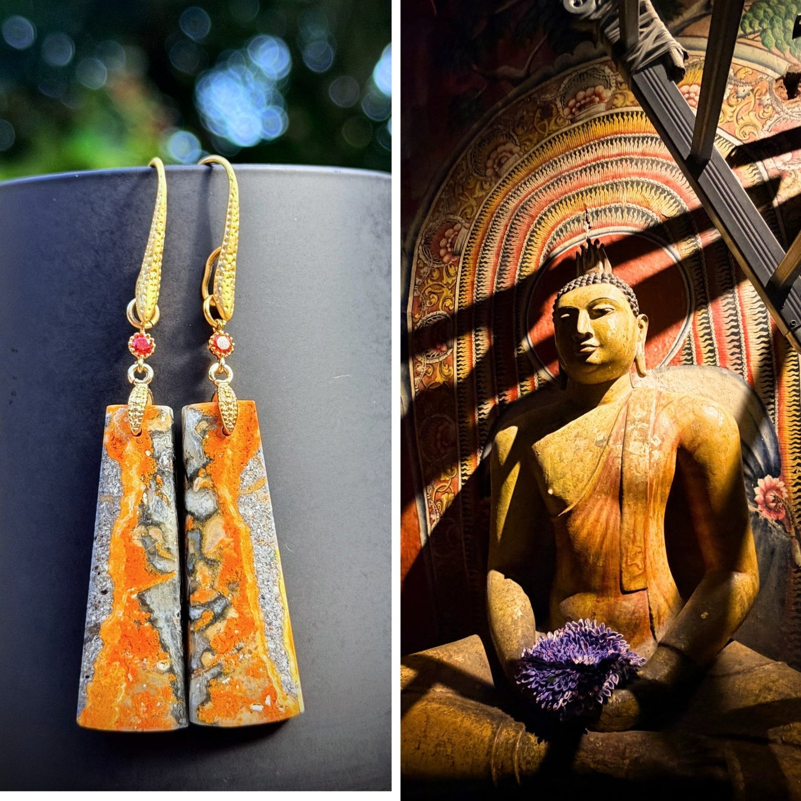 N°028 Statement Earrings - The Sri Lanka Collection