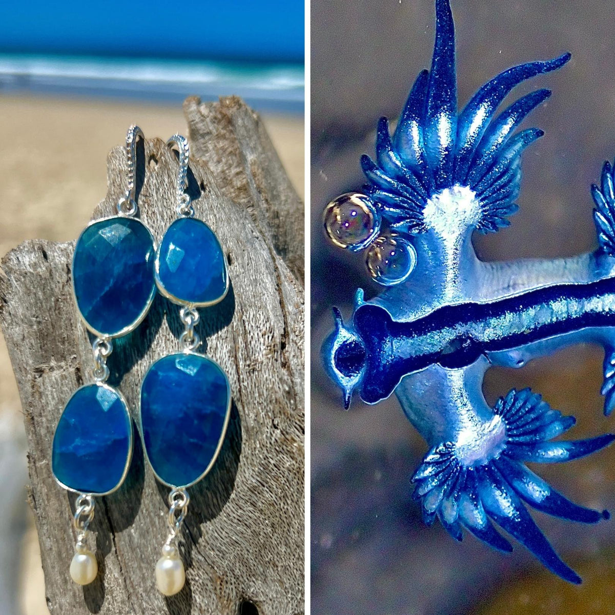 N°030 Statement Earrings - The Living Ocean Colour Collection