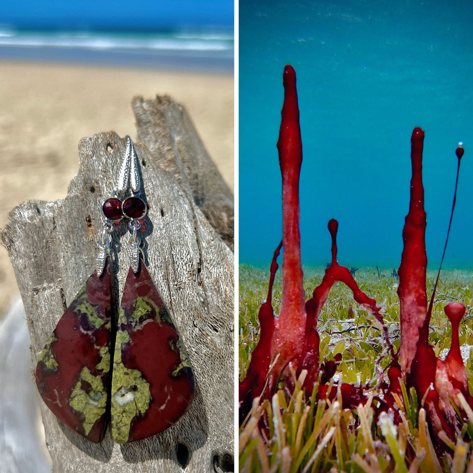 N°033 Statement Earrings - The Living Ocean Colour Collection