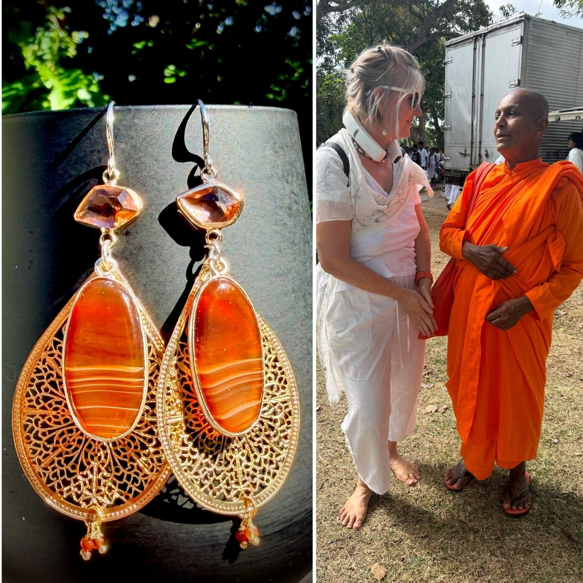 N°042 Statement Earrings - The Sri Lanka Collection