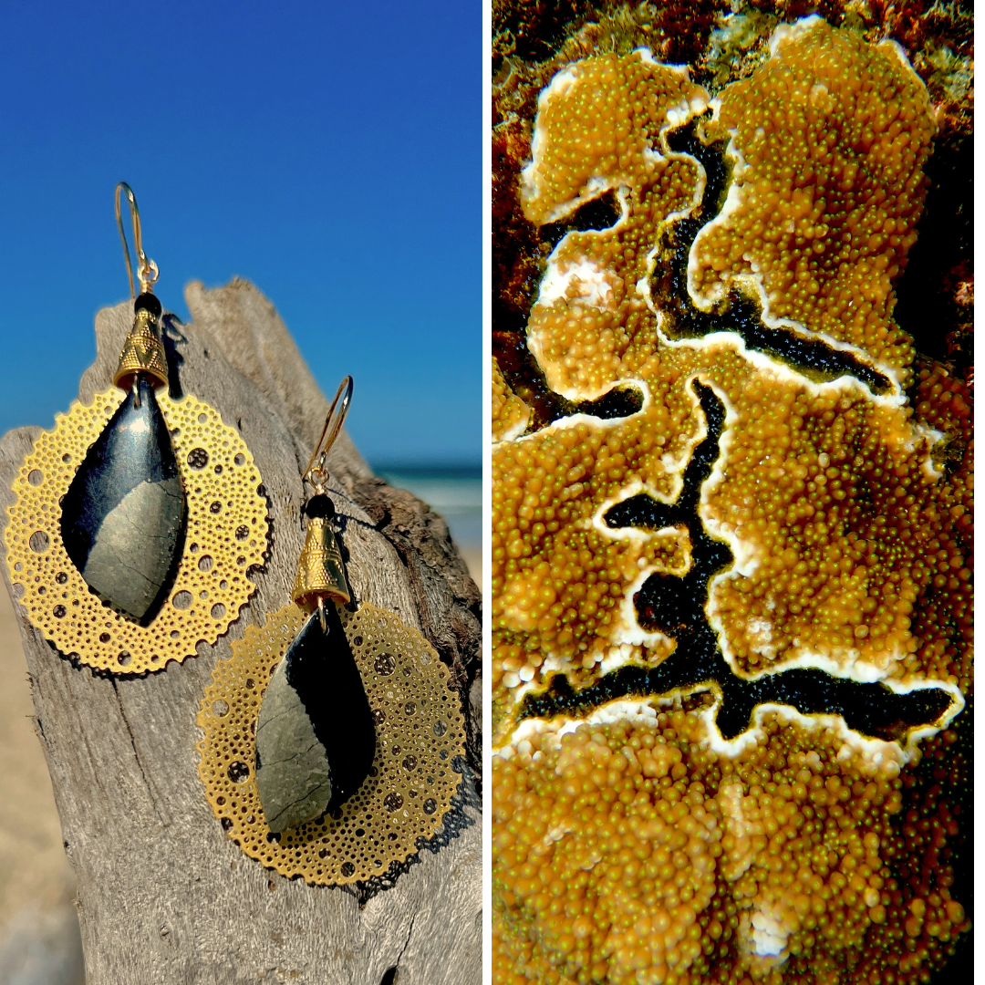 N°042 Statement Earrings - The Living Ocean Colour Collection