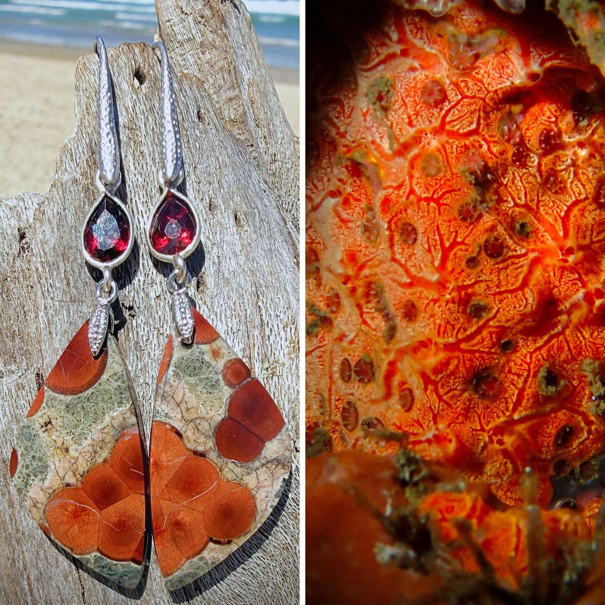 N°043 Statement Earrings - The Living Ocean Colour Collection