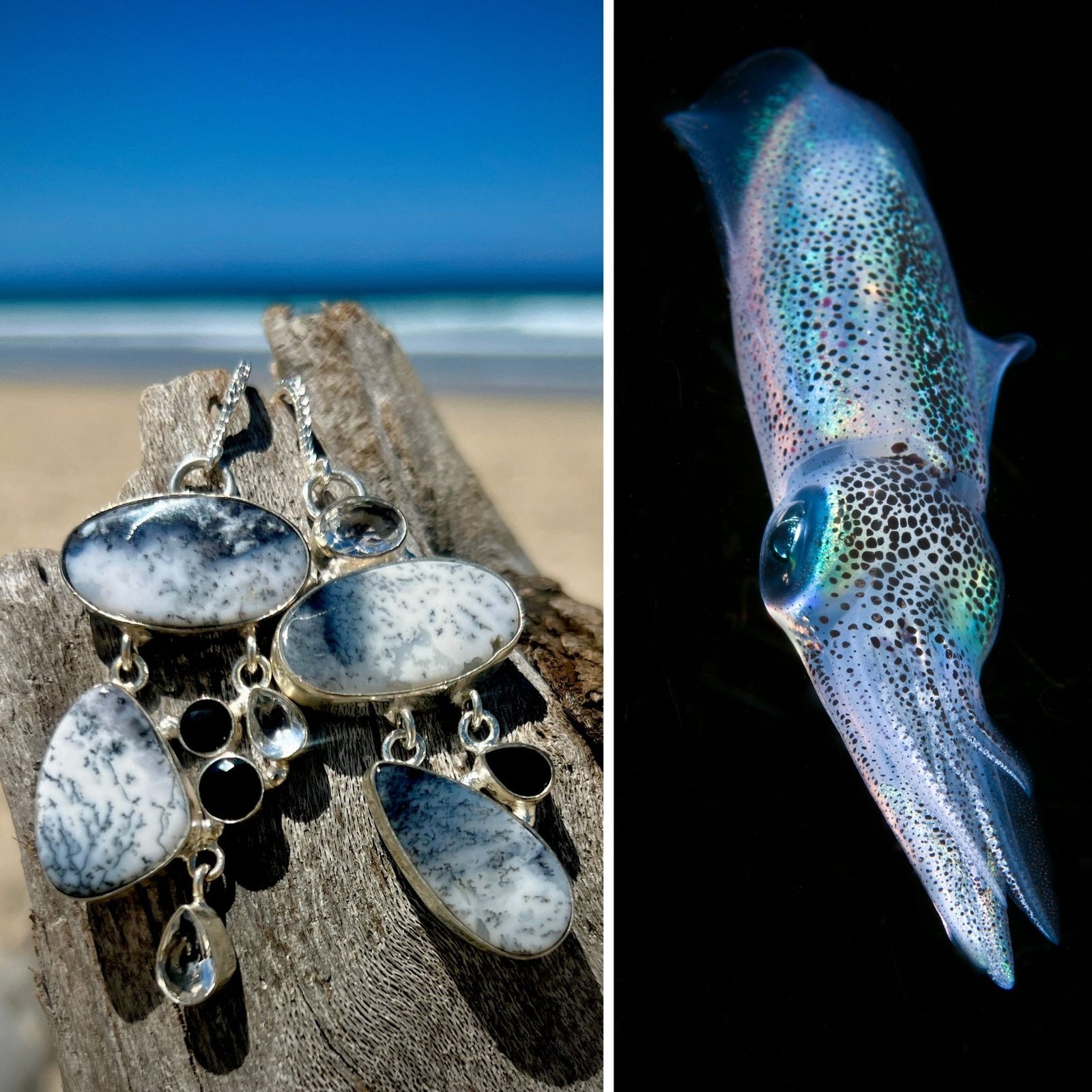 N°051 Statement Earrings - The Living Ocean Colour Collection