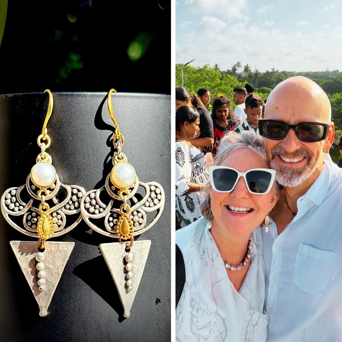 N°056 Statement Earrings - The Sri Lanka Collection