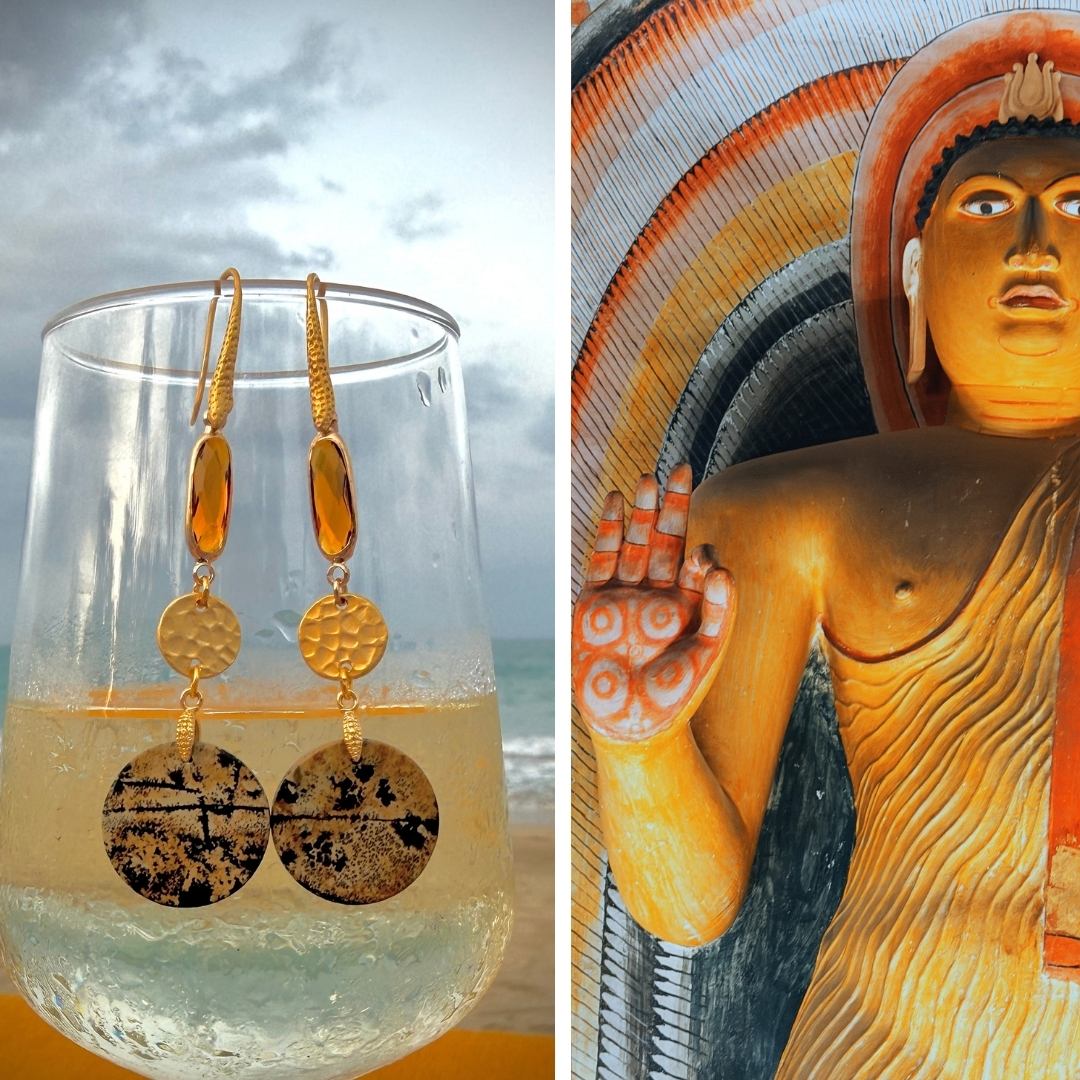 N°068 Statement Earrings - The Sri Lanka Collection