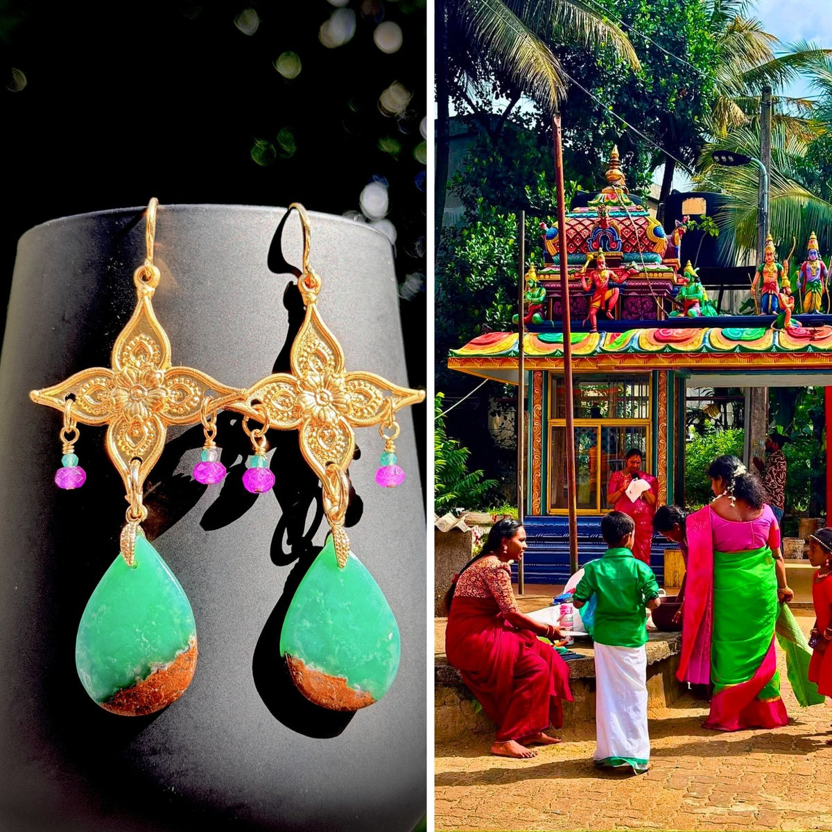 N°078 Statement Earrings - The Sri Lanka Collection