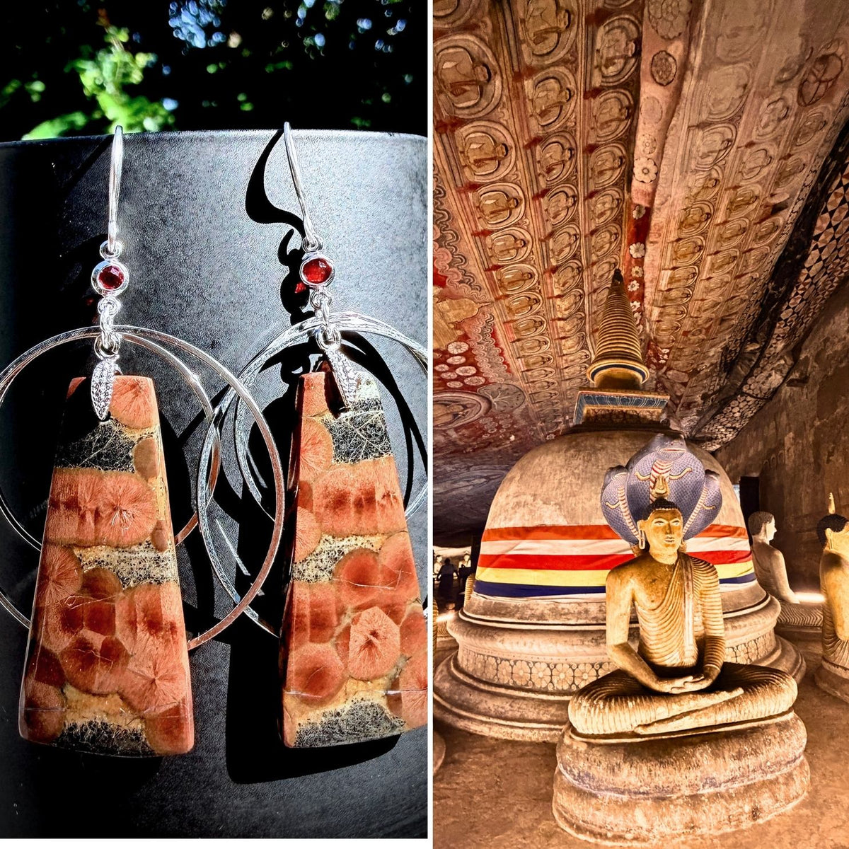 N°085 Statement Earrings - The Sri Lanka Collection