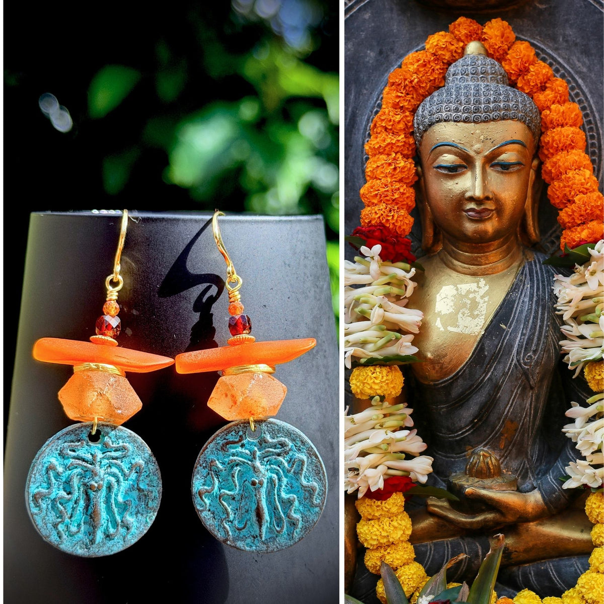 N°086 Statement Earrings - The Sri Lanka Collection