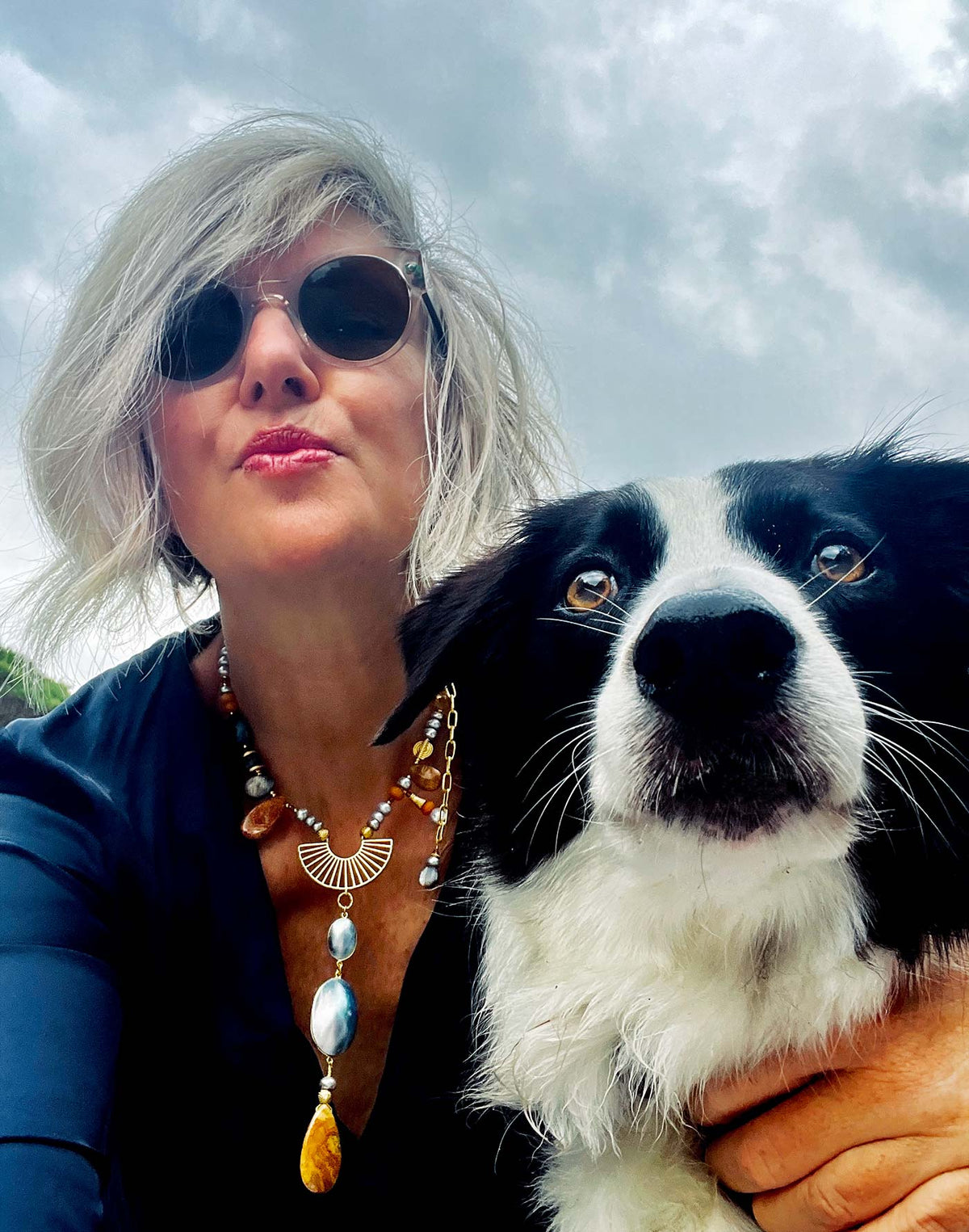 N°935  Venus Goes for a Golden Walk Statement Necklace