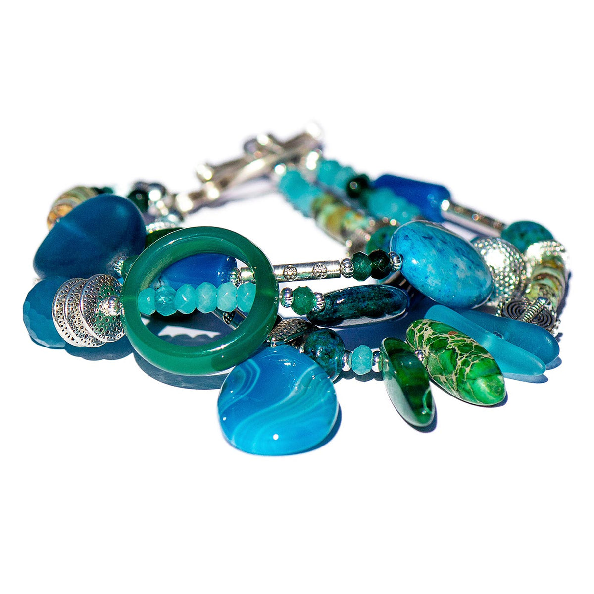 N°940 The Mystery of Love &amp; Water Statement Bracelet