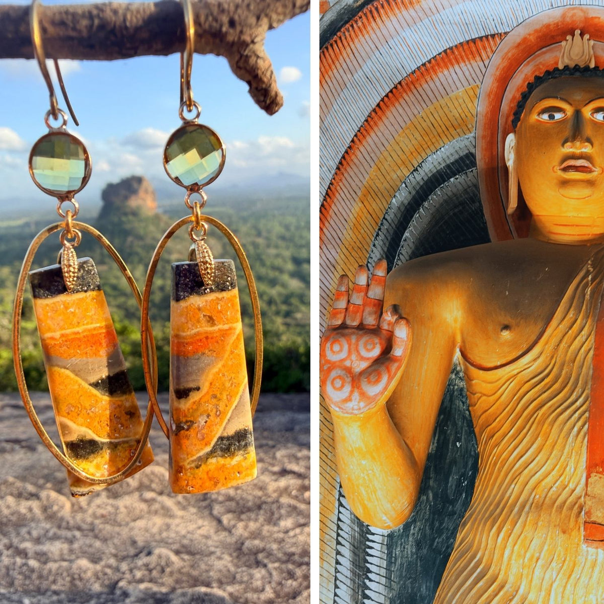 N°094 Statement Earrings - The Sri Lanka Collection