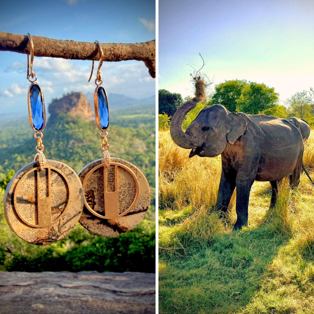 N°097 Statement Earrings - The Sri Lanka Collection