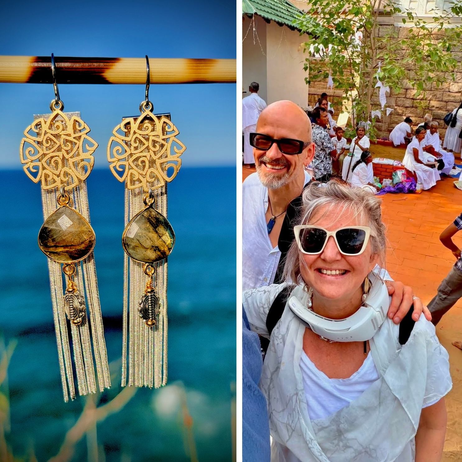 N°099 Statement Earrings - The Sri Lanka Collection