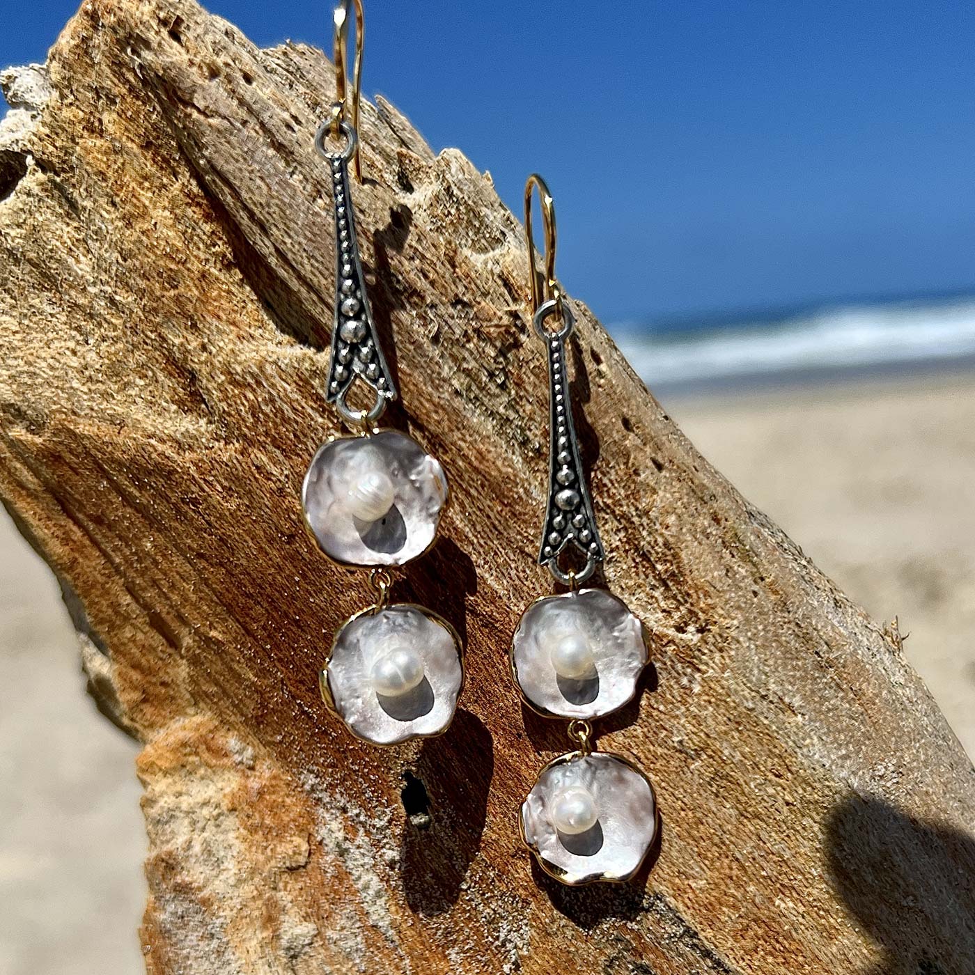 N°1054 Statement Earrings - The Pearl Collection