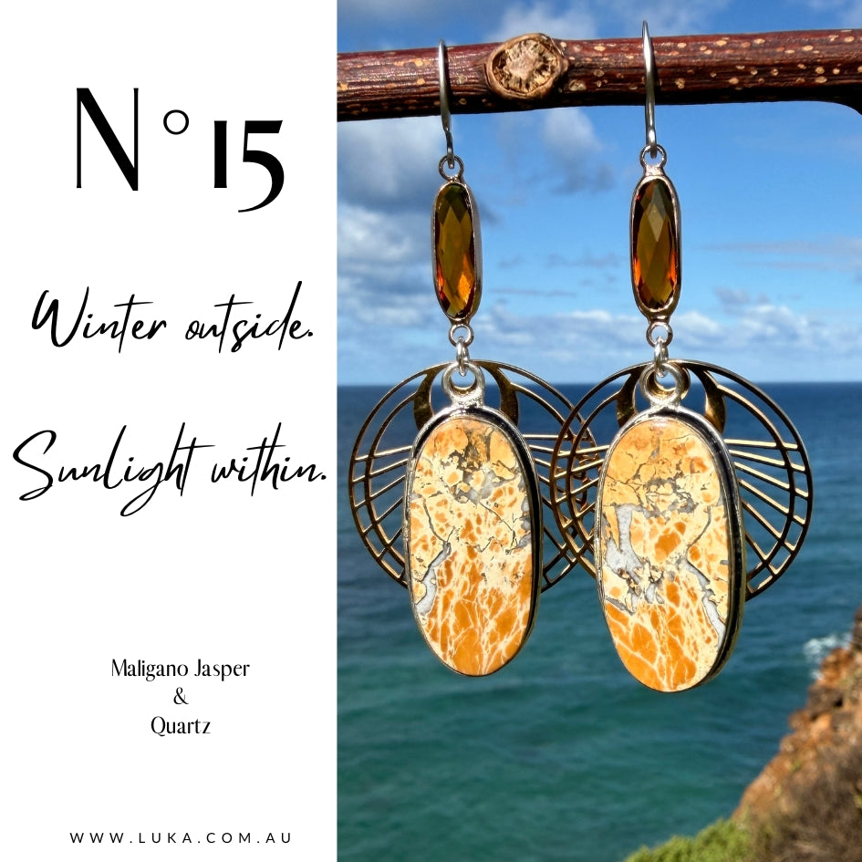 N°015 Statement Earrings - The Living Ocean Colour Collection