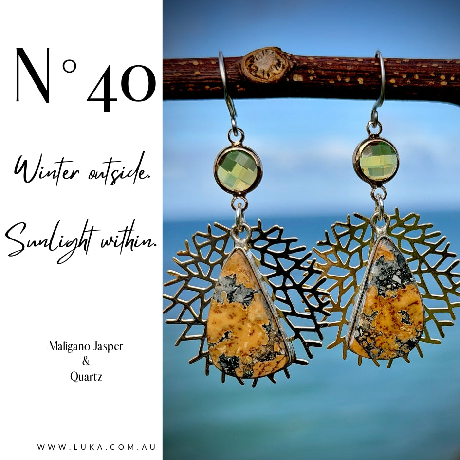 N°040 Statement Earrings - The Living Ocean Colour Collection
