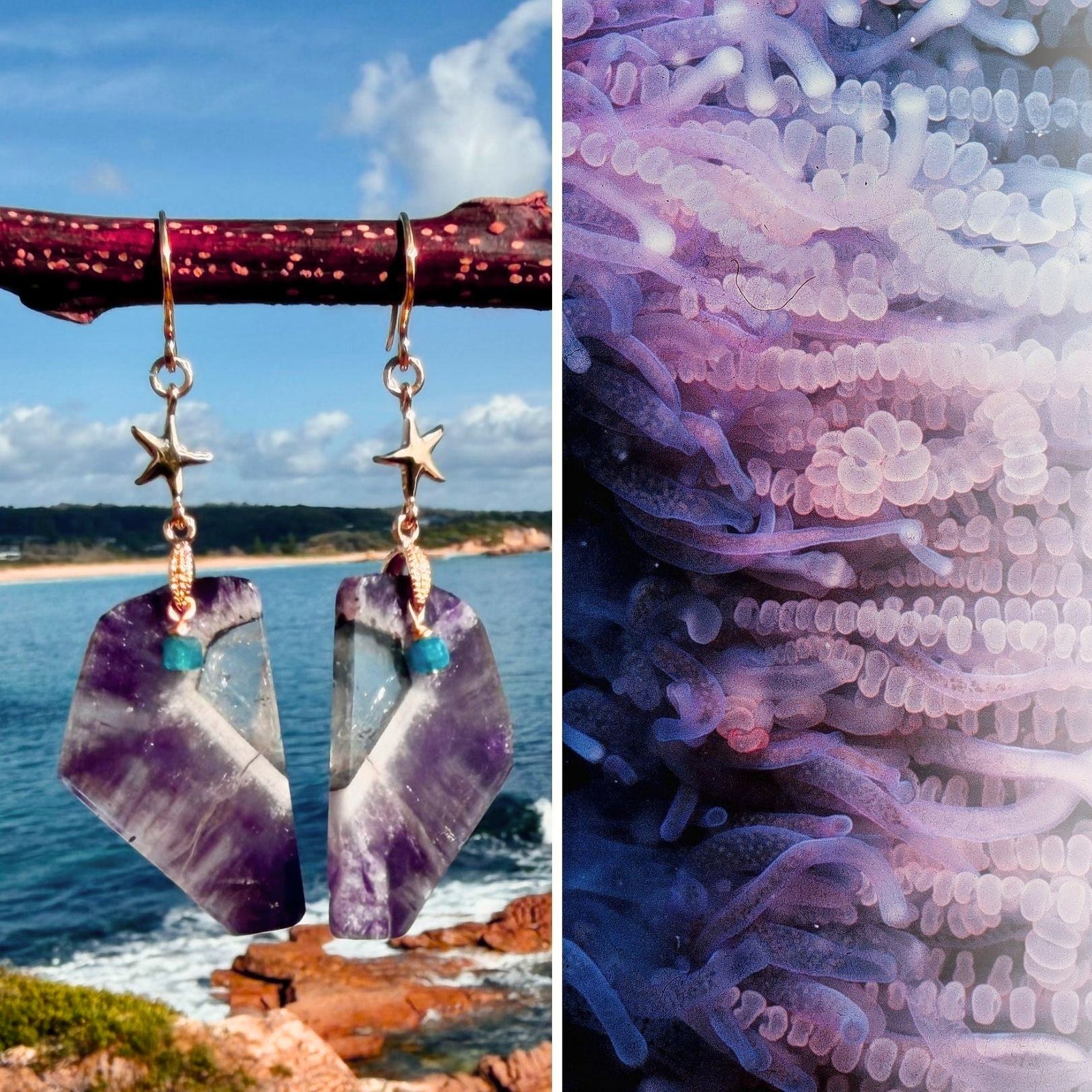 N°071 Statement Earrings - The Living Ocean Colour Collection