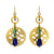 N°764 The Lapis Lazuli and Green Onyx Tide Pool Statement Earrings