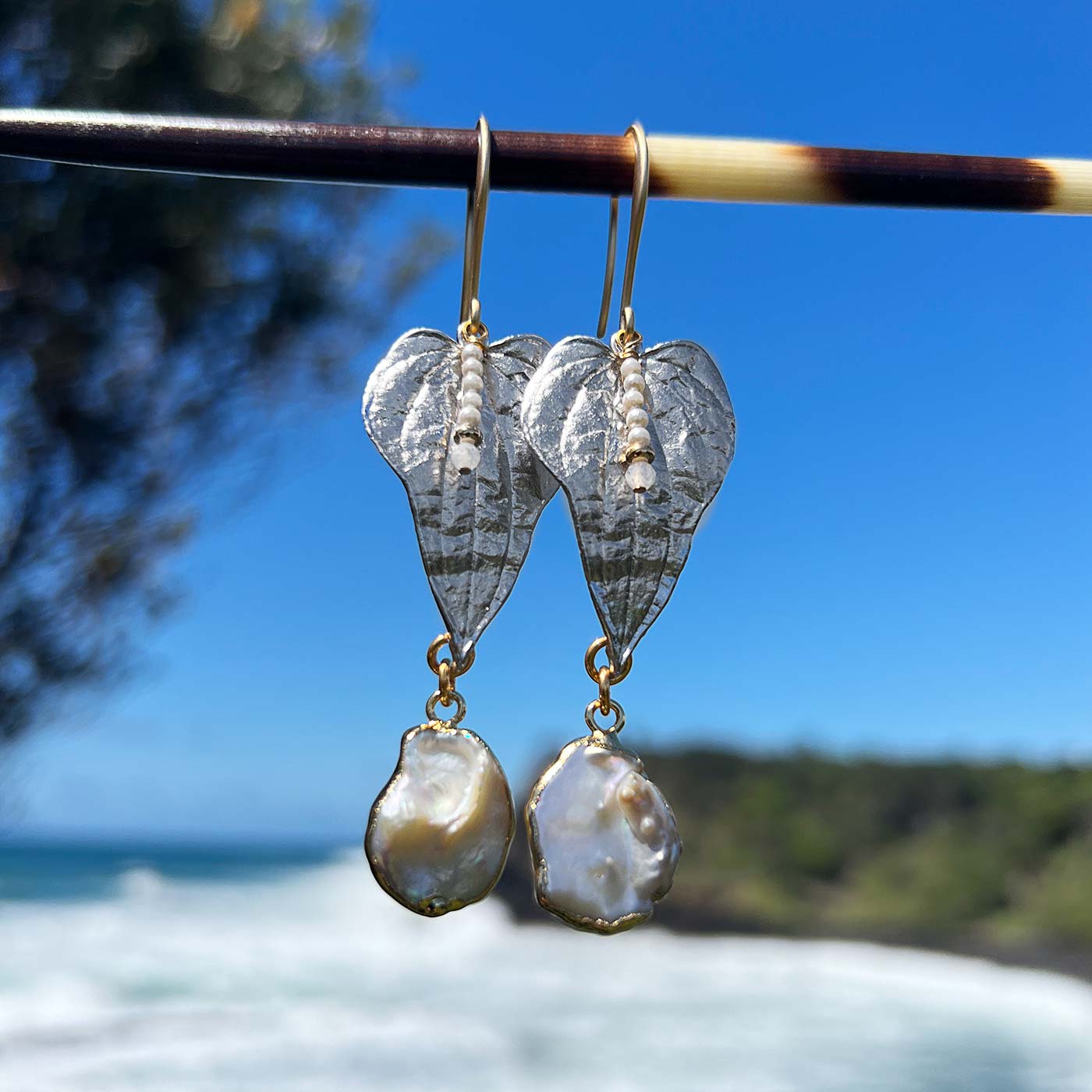 N°826  For the Love of Pearls Statement Earrings