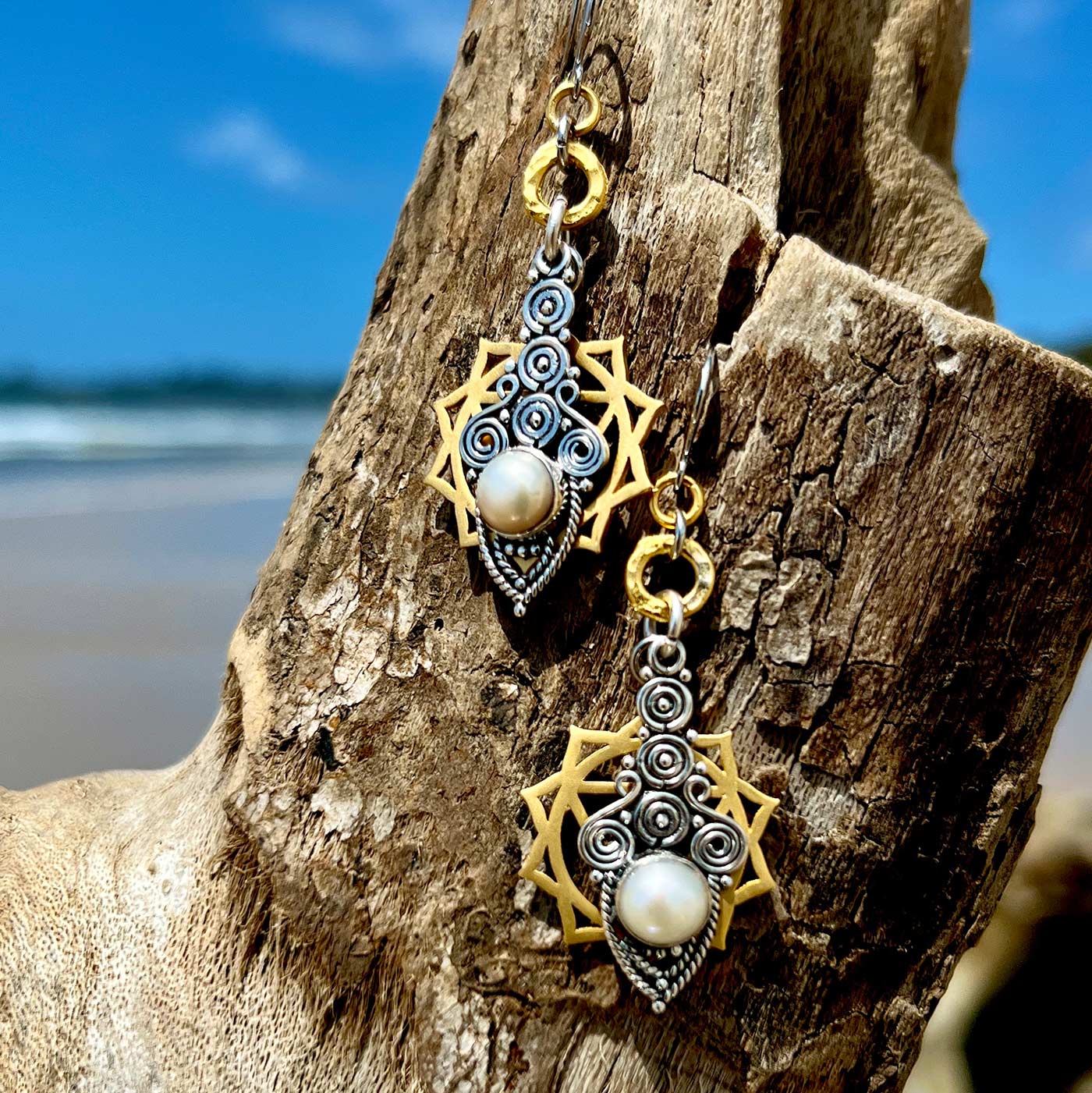 N°845 For the Love of Pearls Statement Earrings